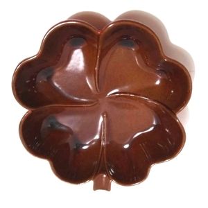 VINTAGE POTTERY FRANKOMA 223 FOUR LEAF CLOVER DISH HOME DECOR HOUSEWARES